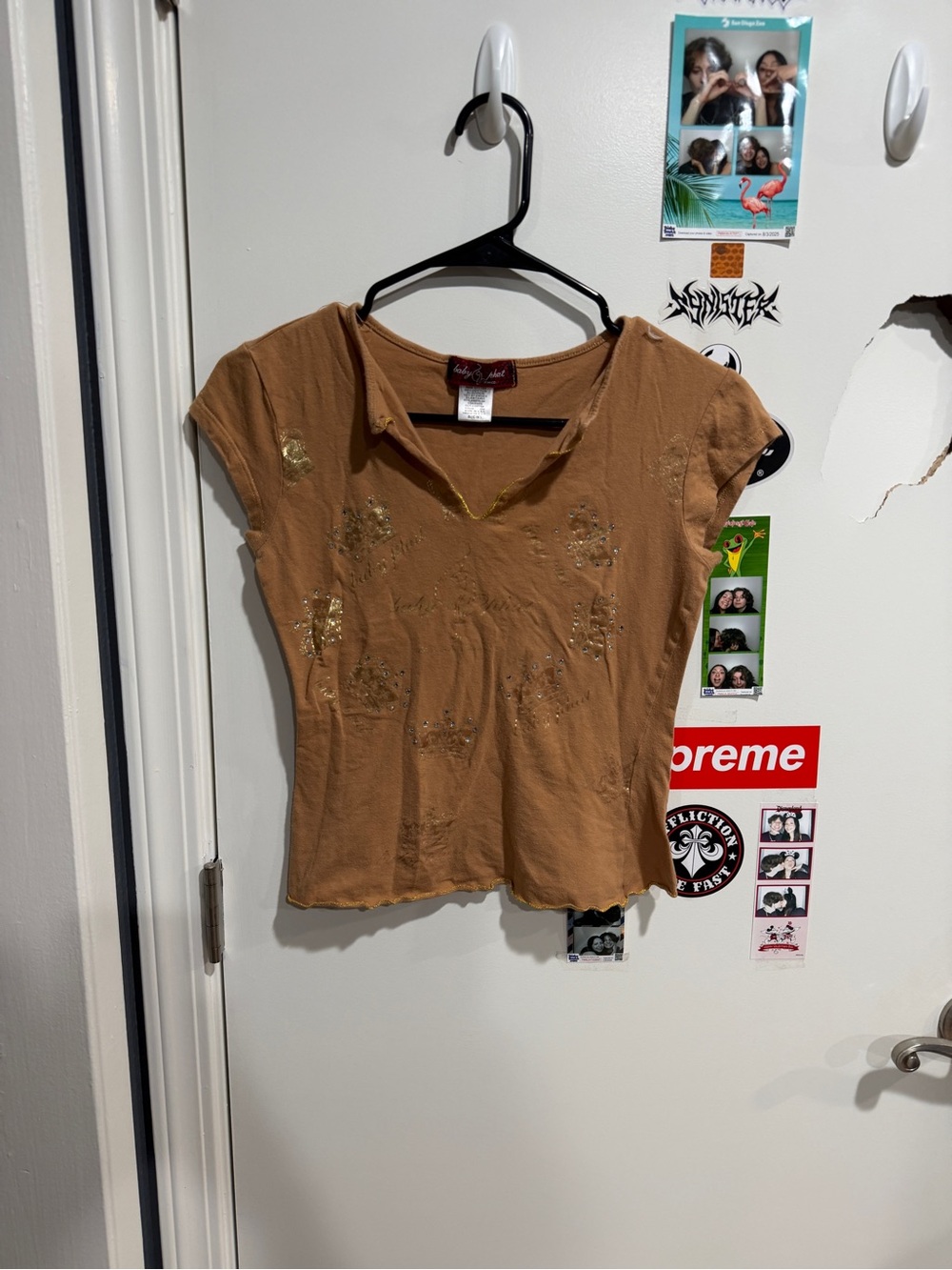 Rare Vintage Baby Phat Baby Tee Crown Cat Graphic Y2K Made in USA Baby Tee